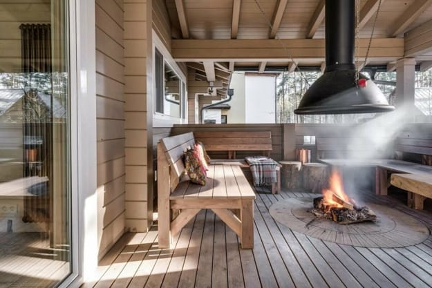 outdoor seating area backyard ideas