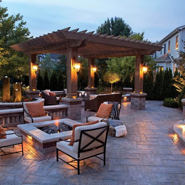 outdoor seating area backyard ideas