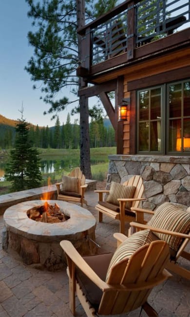 outdoor seating area backyard ideas