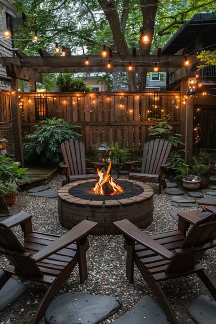 outdoor seating area backyard ideas