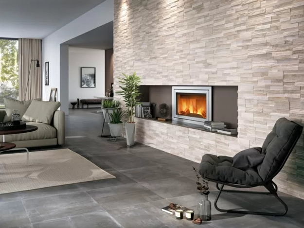 living room fireplace floor tiles