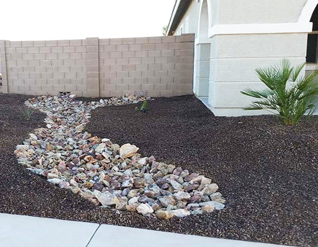 concrete slabs landscaping rocks modern ideas