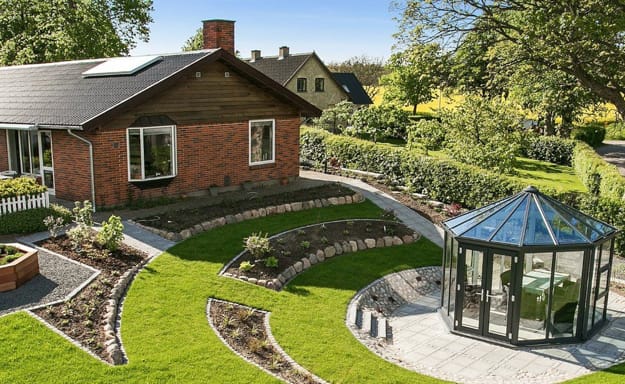 concrete slabs landscaping rocks modern ideas