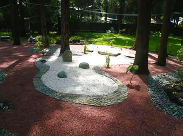 concrete slabs landscaping rocks modern ideas