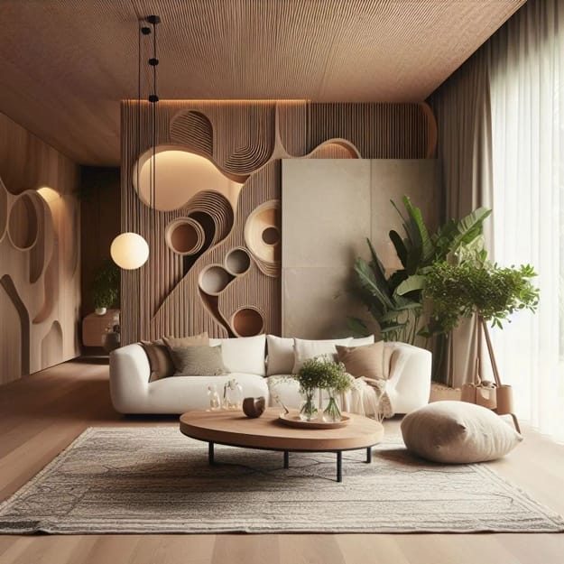 organic modern living room design style
