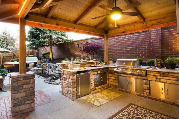 summer kitchens backyard designs