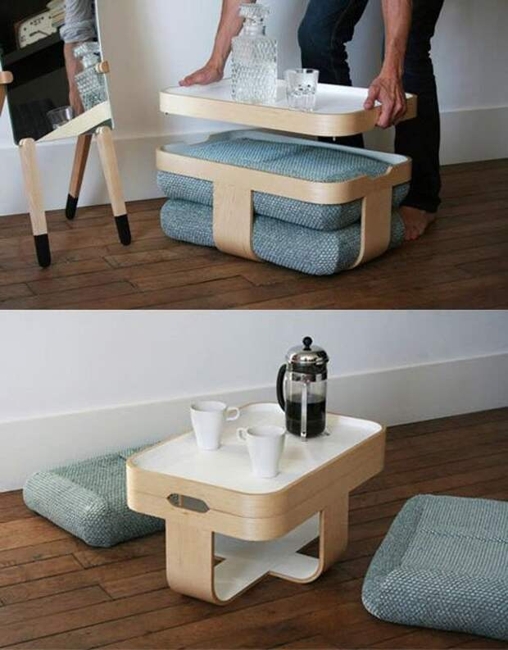 space saving ideas for small rooms transformer table designs