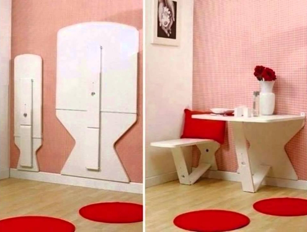 space saving ideas for small rooms transformer table designs