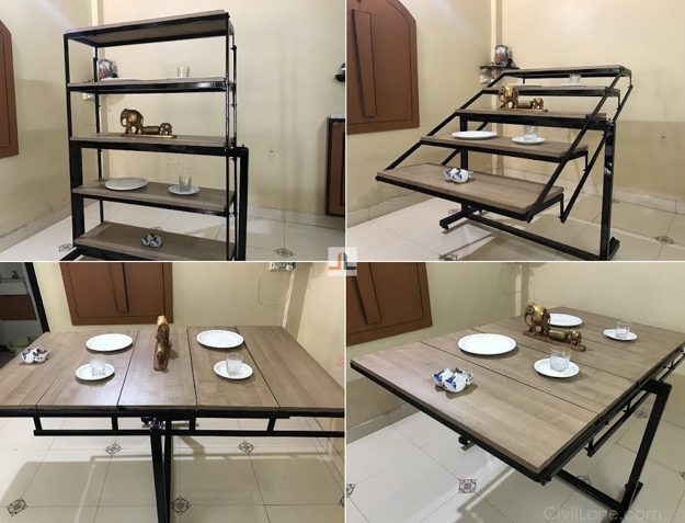 space saving ideas for small rooms transformer table designs