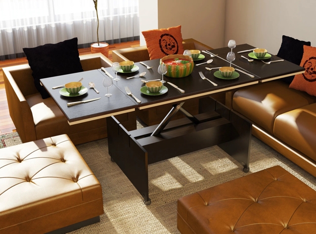 space saving ideas for small rooms transformer table designs