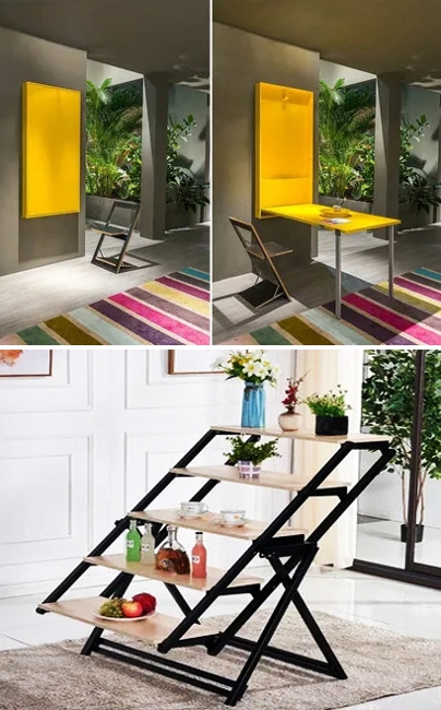 space saving ideas for small rooms transformer table designs
