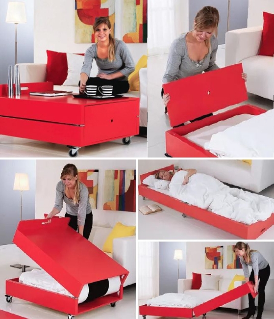 space saving ideas for small rooms transformer table designs