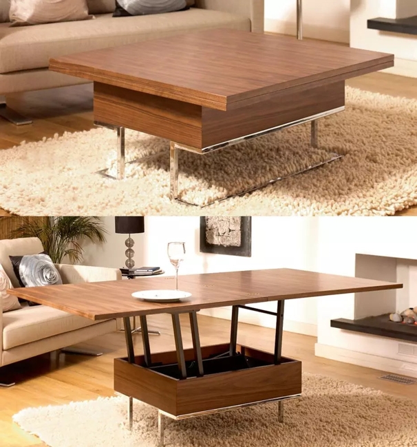 space saving ideas for small rooms transformer table designs