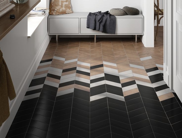 how to mix tile designs contemporary ideas
