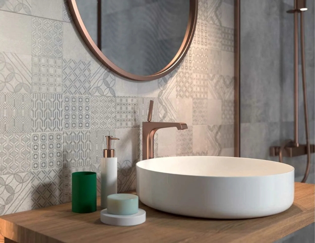 how to mix tile designs contemporary ideas