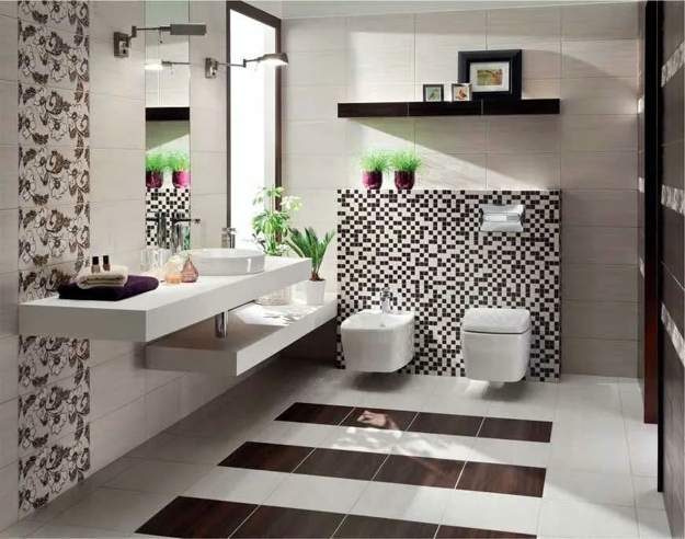 how to mix tile designs contemporary ideas