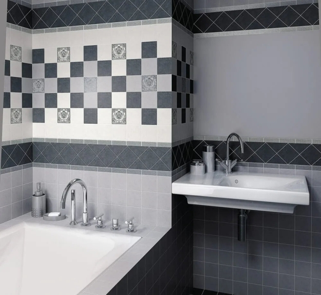 how to mix tile designs contemporary ideas