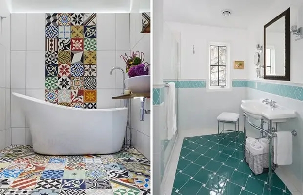 how to mix tile designs contemporary ideas