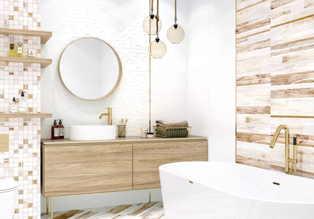 how to mix tile designs contemporary ideas