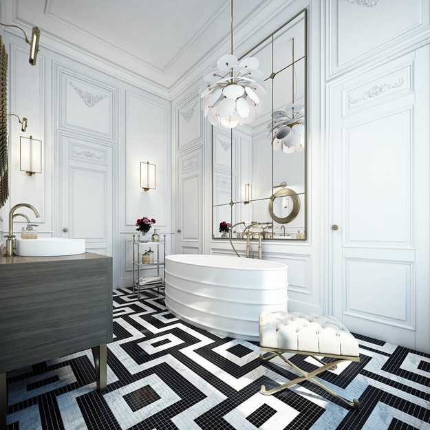 how to mix tile designs contemporary ideas