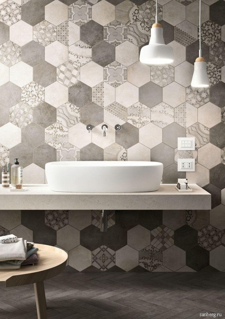 how to mix tile designs contemporary ideas