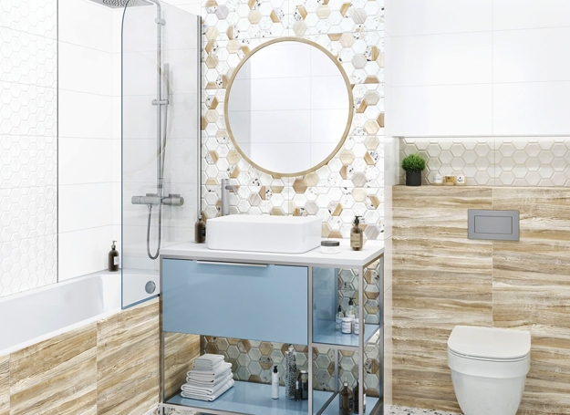 how to mix tile designs contemporary ideas