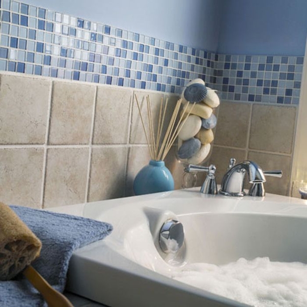 blue beige tile designs