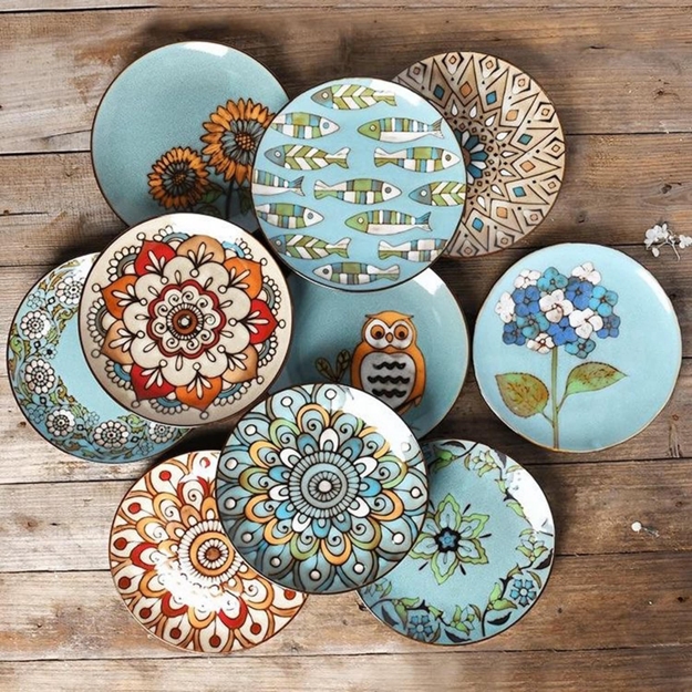 plate arrangements wall decoration