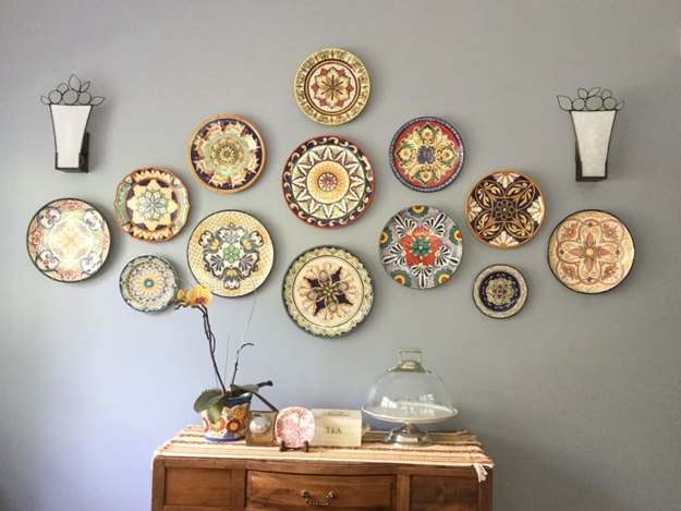 plate arrangements wall decoration