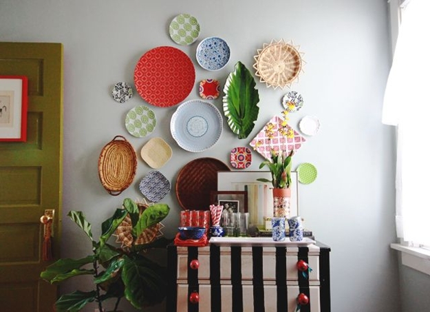 plate arrangements wall decoration