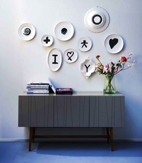 plate arrangements wall decoration