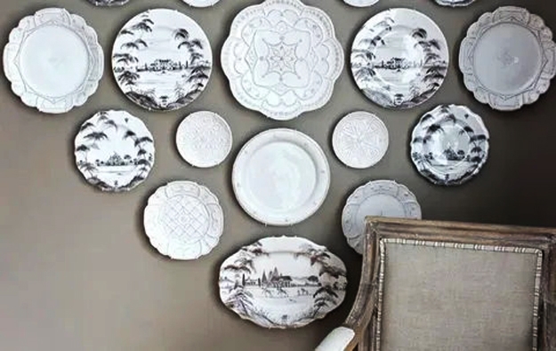 plate arrangements wall decoration