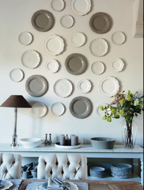 plate arrangements wall decoration