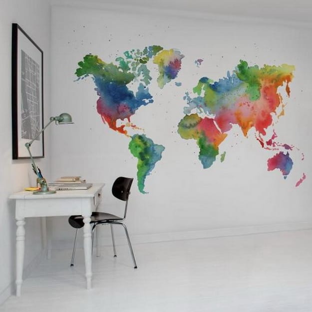 map wallpaper design