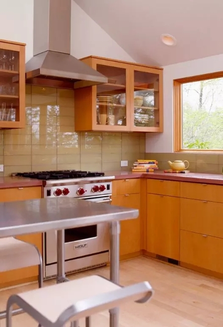 glass tiles modern kitchen wall designs
