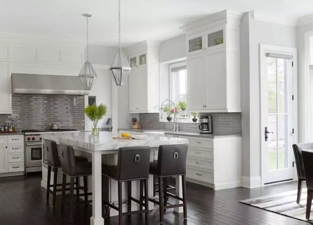 glass tiles modern kitchen wall designs