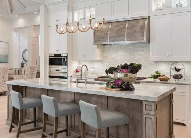 glass tiles modern kitchen wall designs