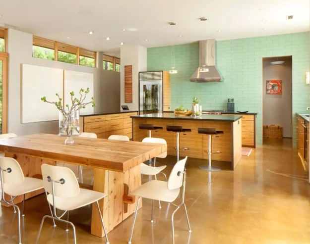 glass tiles modern kitchen wall designs