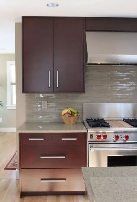 glass tiles modern kitchen wall designs