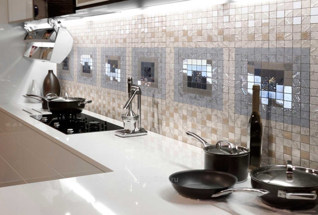 glass tiles modern kitchen wall designs