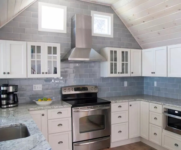 glass tiles modern kitchen wall designs