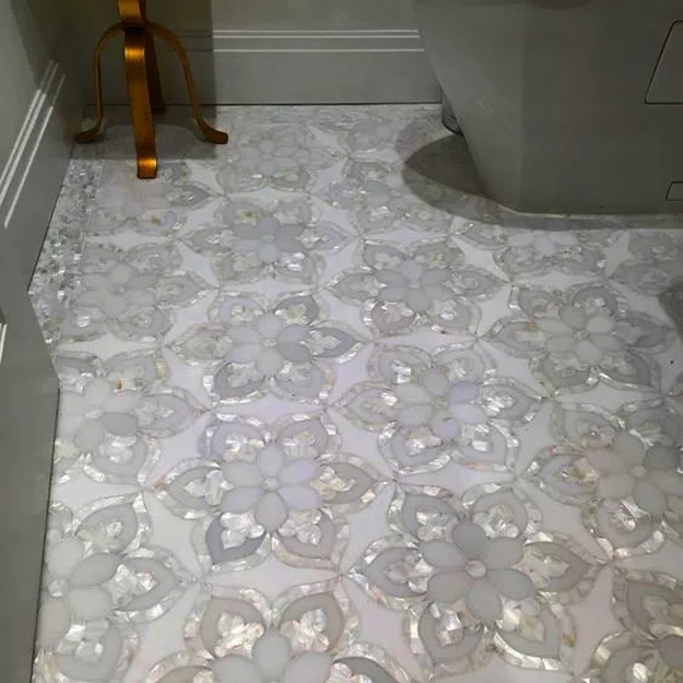 tiled floor decoration