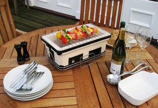 miniature portable grill