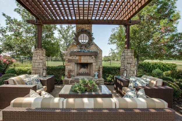 outdoor home spaces modern fireplaces