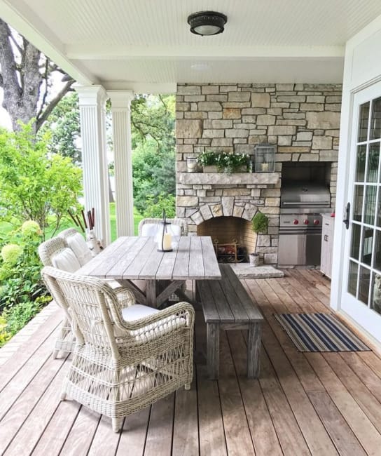 outdoor home spaces modern fireplaces