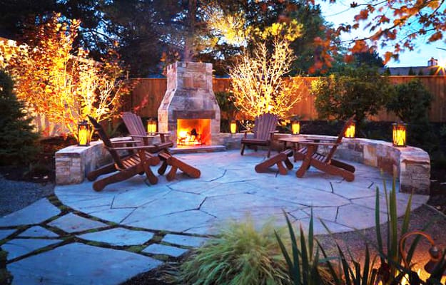 outdoor home spaces modern fireplaces