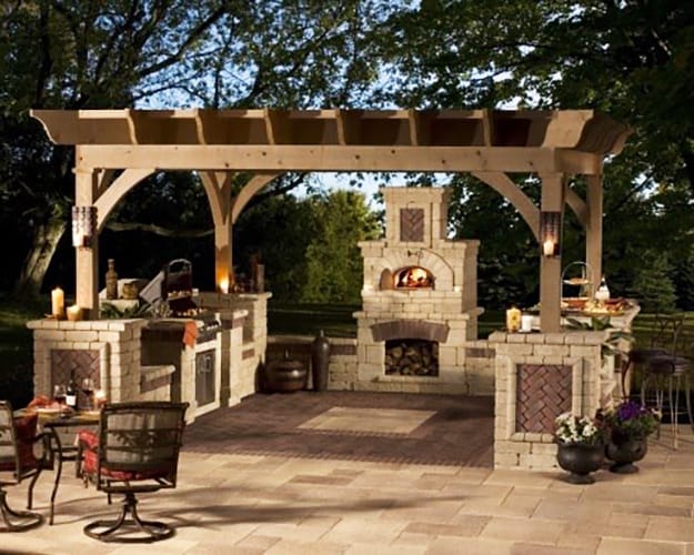 outdoor home spaces modern fireplaces