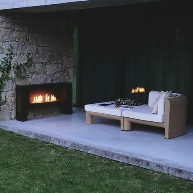outdoor home spaces modern fireplaces
