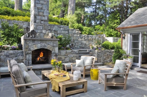 stone fireplace design