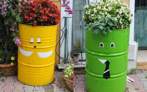 metal barrel painting ideas